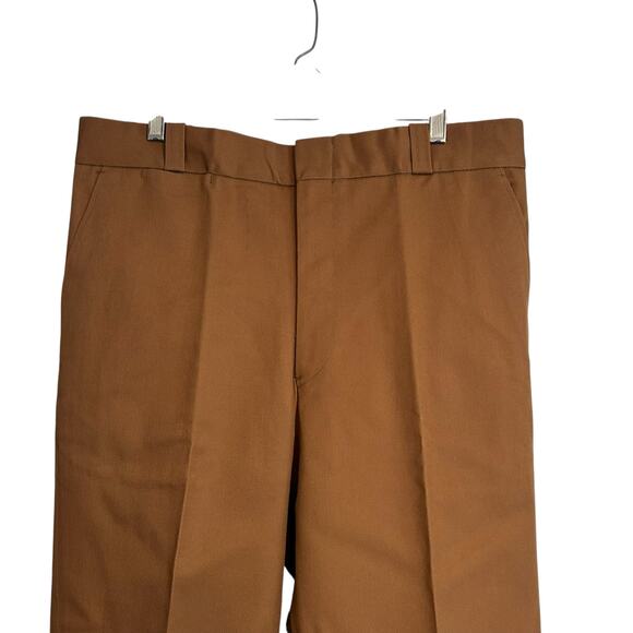 Vintage US Fish & Game Tan Pants Mens Sz 37x30 Pleated Straight Leg Uniform - Picture 5 of 15